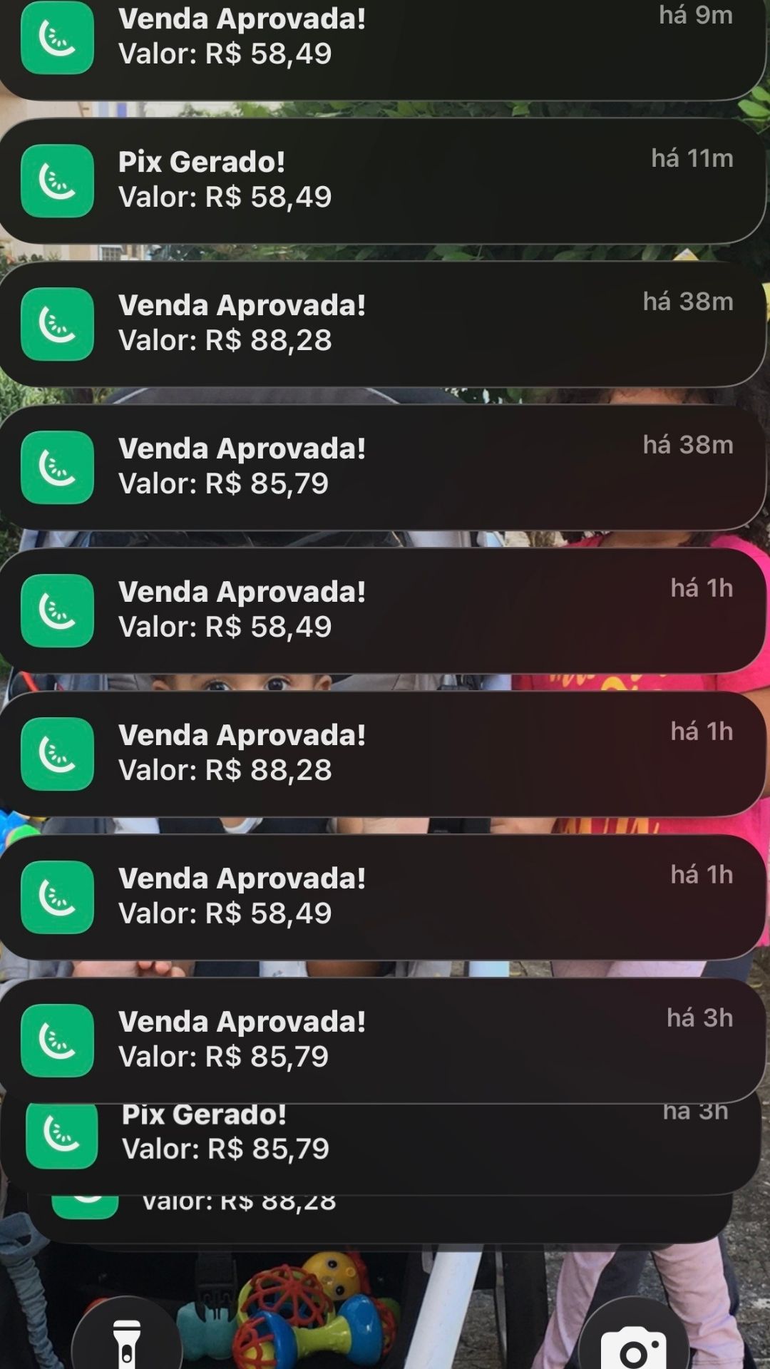 Prints de venda Greenn · Kiwify